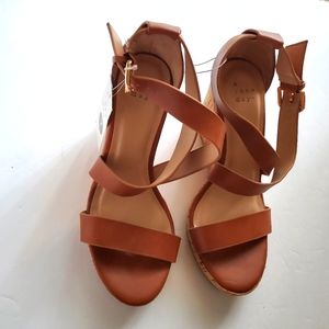 A .new day Sandals Size 7 Cognac Women